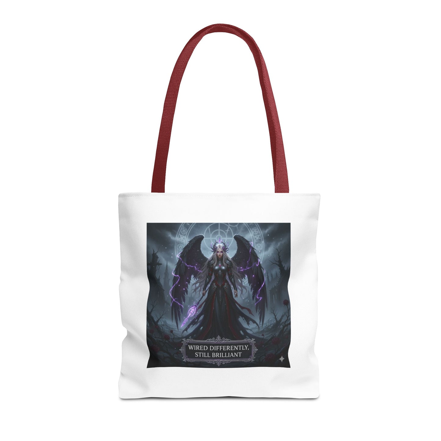 Wired Differently Still Brilliant Gothic Tote Bag | Dark Fantasy Pride