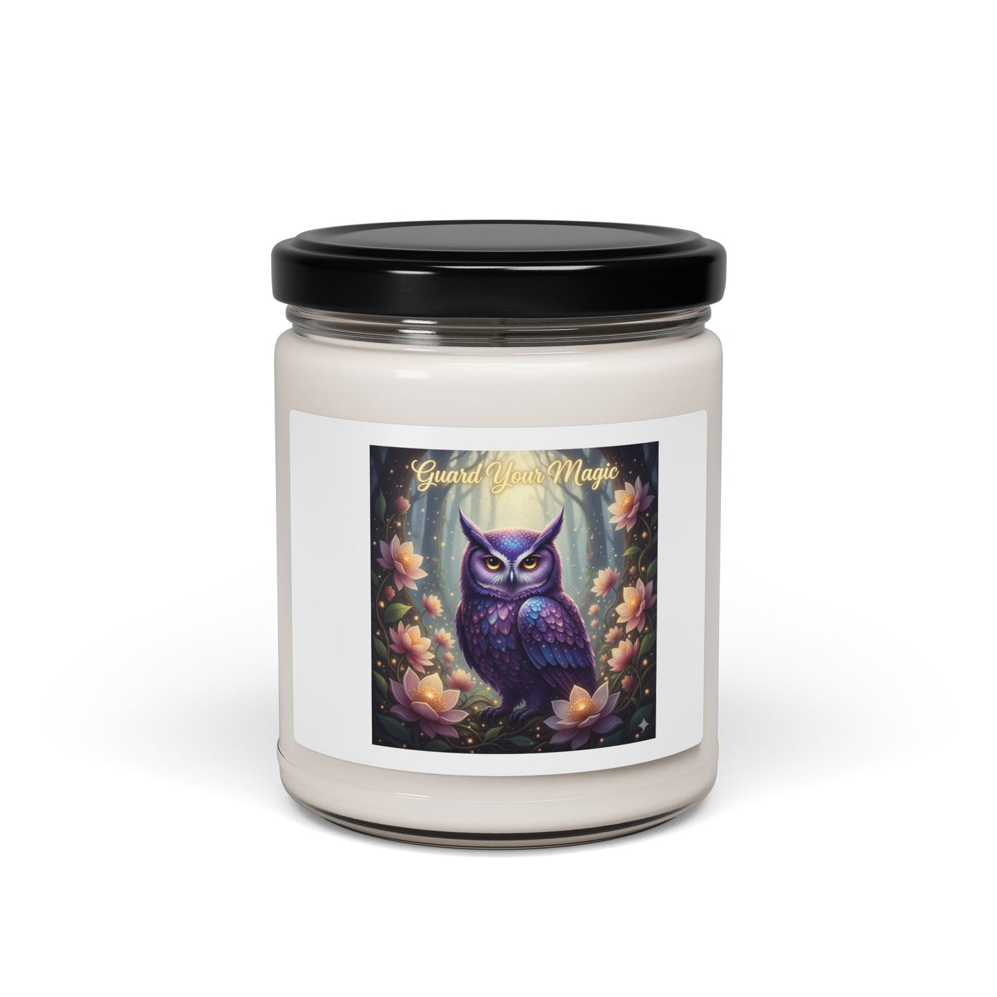 Enchanted Owl Scented Candle | Cozy Home Decor, Gift for Nature Lovers, Fall & Winter Celebrations, Relaxation Essential, Mindfulness