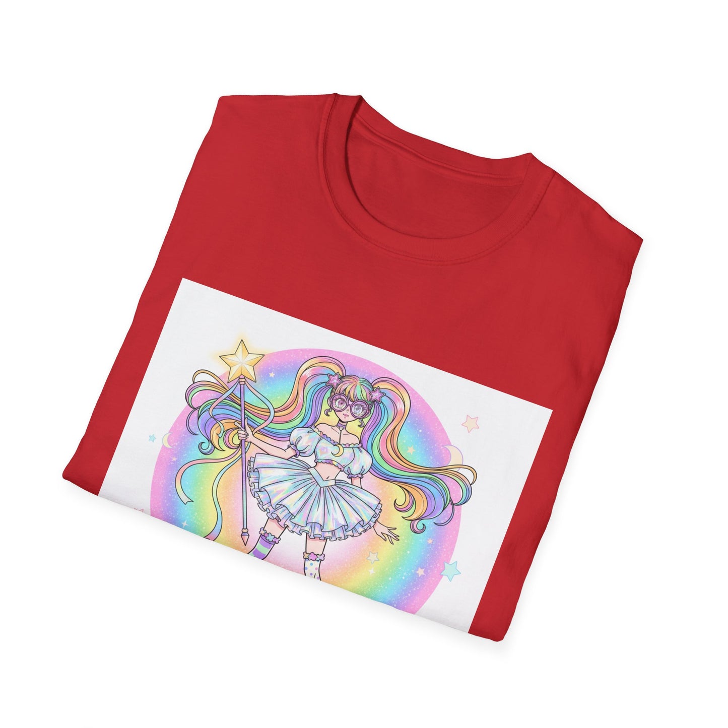 Rainbow Magic Unisex Softstyle T-Shirt - Cute Graphic Tee, Fun Gift, Anime Fans, Birthday Celebration, Everyday Wear
