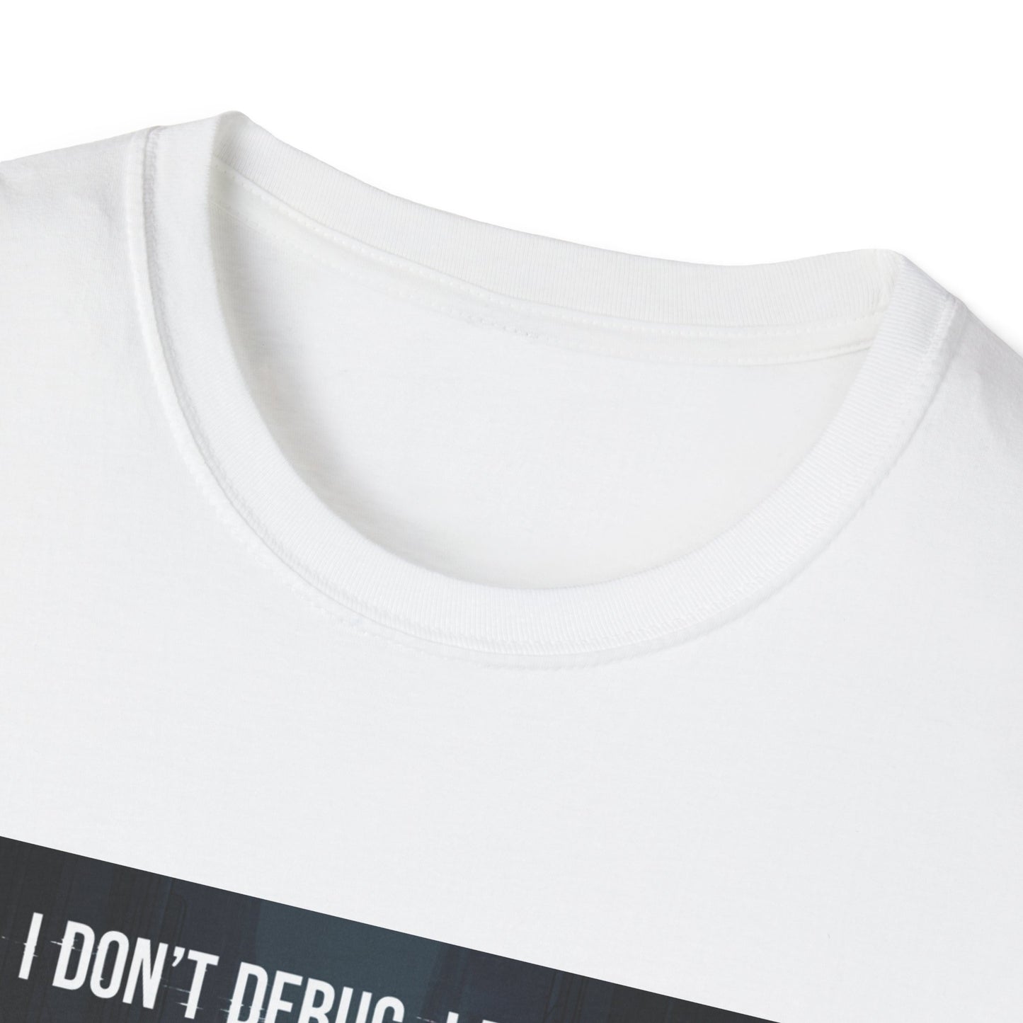 Cyberpunk Hacker T-Shirt – “I Don’t Debug, I Destroy” | Futuristic Coding Streetwear