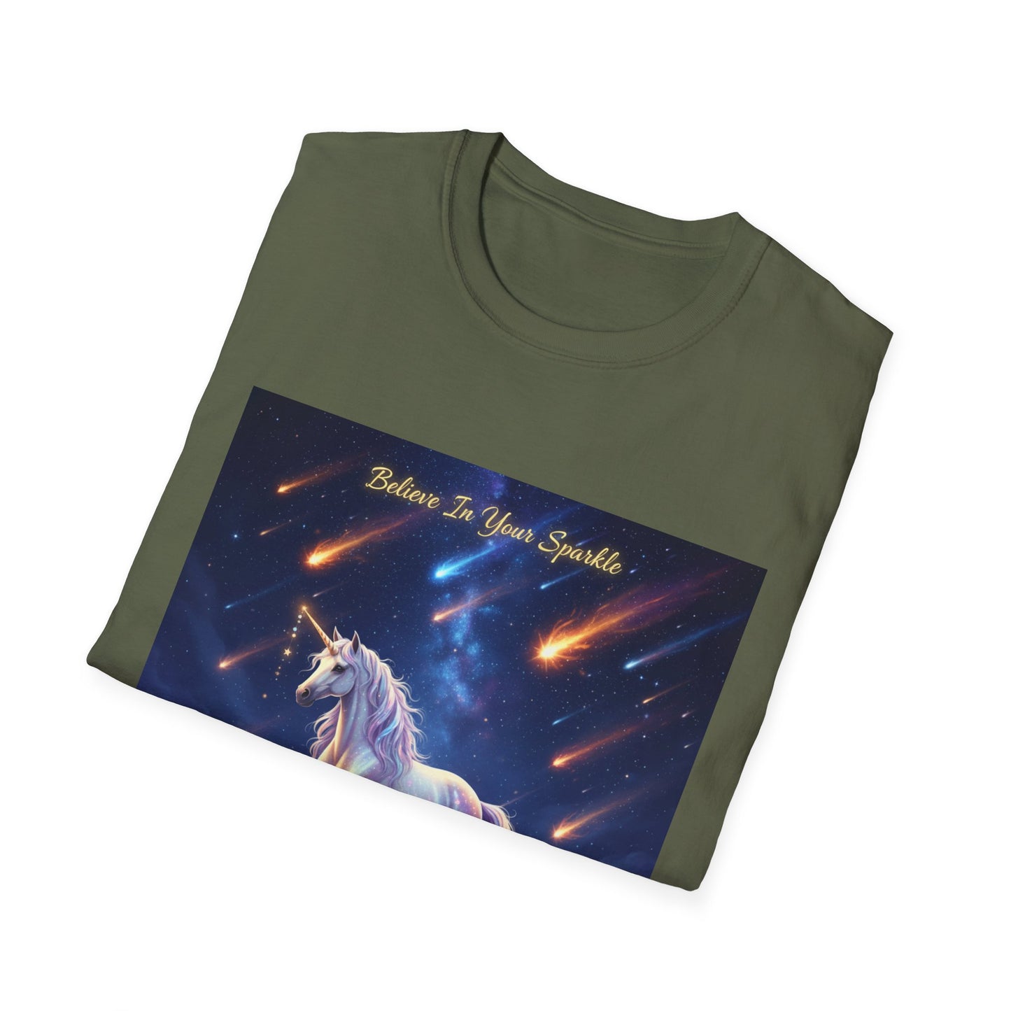 Whimsical Unicorn T-Shirt - Believe in Your Sparkle | Cute Gift for Kids, Friends, Unicorn Lovers, Birthday, Everyday Wear