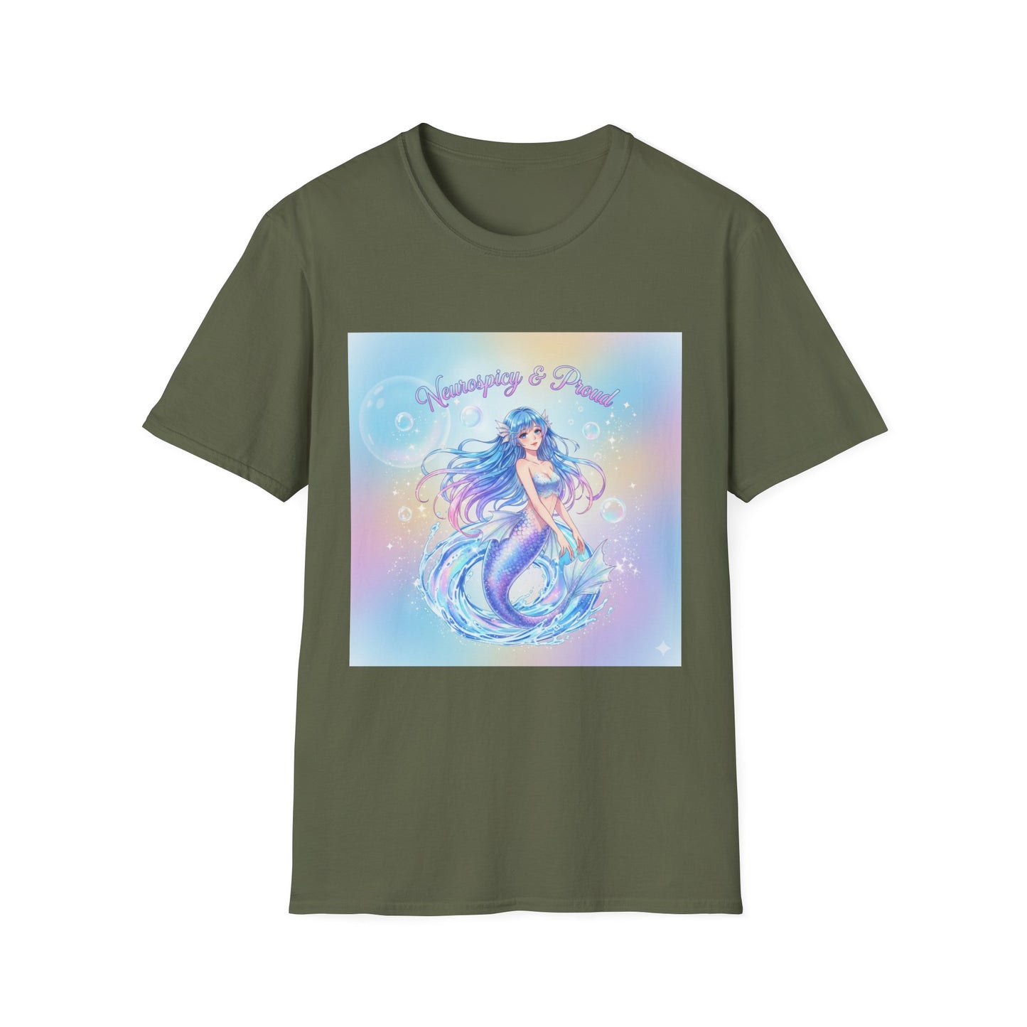 Pastel Mermaid T-Shirt – Kawaii Ocean Fantasy Aesthetic