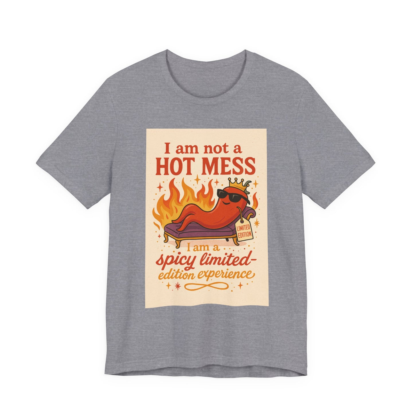 Spicy Limited-Edition Experience T-Shirt, Funny Tee, Gift for Foodies, Summer Wear, Unique Conversation Starter, Casual Style