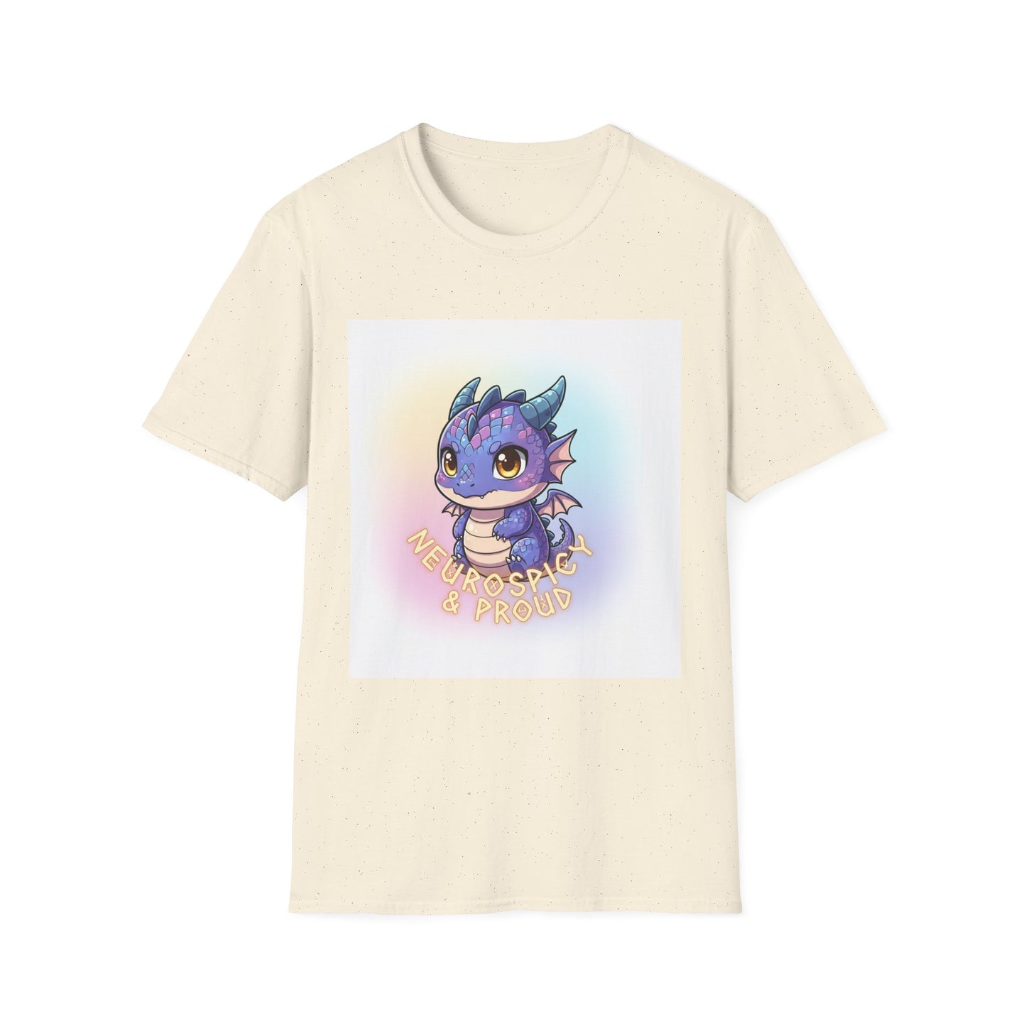 Neurospicy & Proud Dragon T-Shirt | Kawaii ADHD Pride Tee, Autism Acceptance Shirt, Cute Fantasy Anime Top