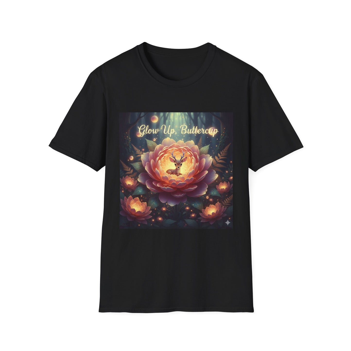 Cosmic Lotus T-Shirt – Mystical Galaxy Dreamcore Aesthetic