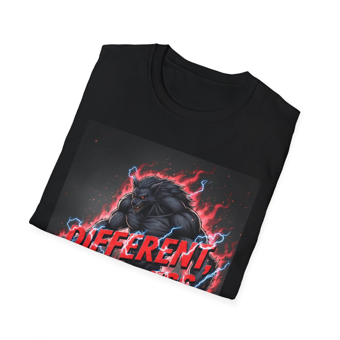 Midnight Werewolf T-Shirt – Gothic Fantasy Anime Aesthetic