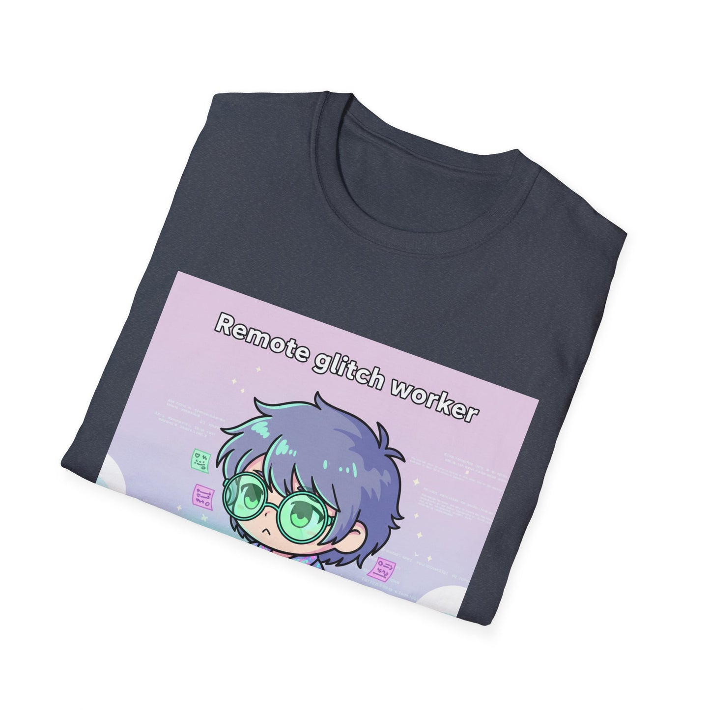 Chibi Hacker Tee – Remote Glitch Worker