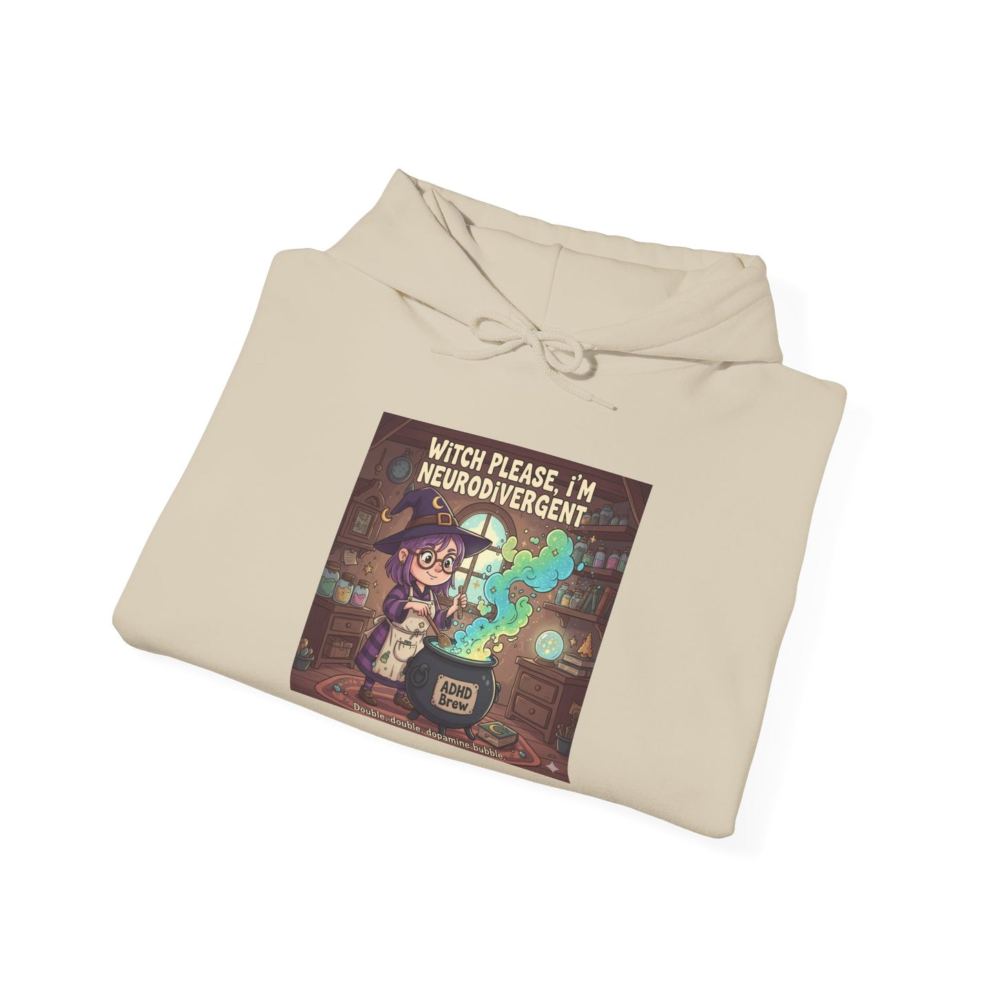 Whimsical Unisex Hoodie with Magical Design, Cozy Sweatshirt for Gamers and Dreamers, Perfect Gift for Friends, Birthdays, Casual Wear