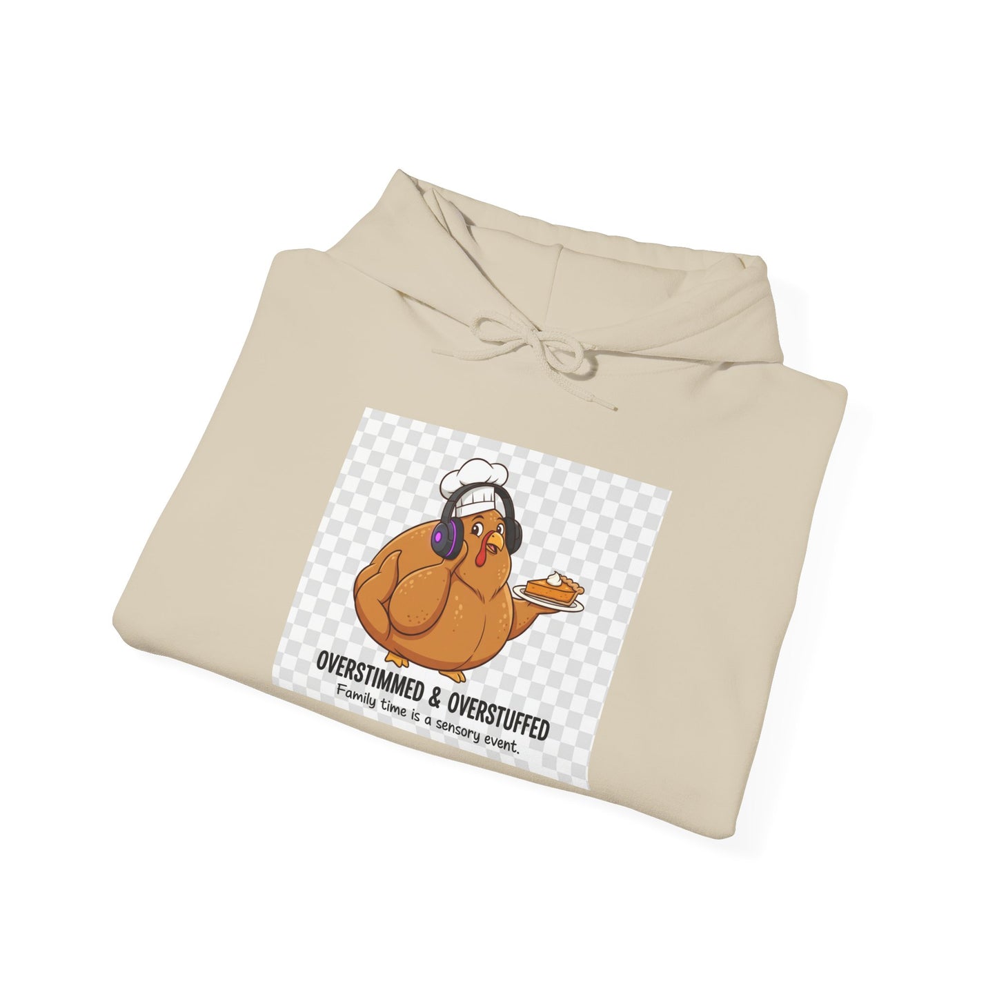 Funny Thanksgiving Hoodie, Oversized Hooded Sweatshirt, Gifts for Foodies, Cozy Fall Apparel, Thanksgiving Dinner Outfit, Holiday Clothing