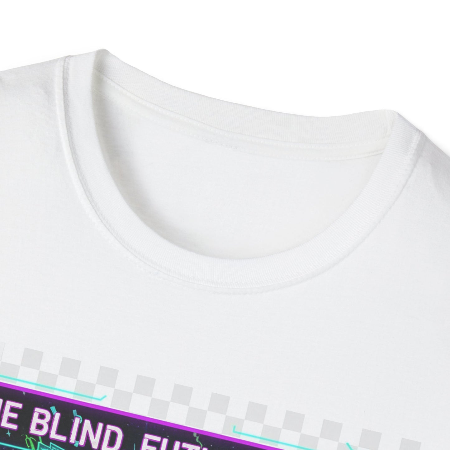 Cyberpunk Anime T-Shirt – ‘Time Blind Future Bright’ | Neurospicy Gamer Humor Tee, ADHD Pride Otaku Streetwear
