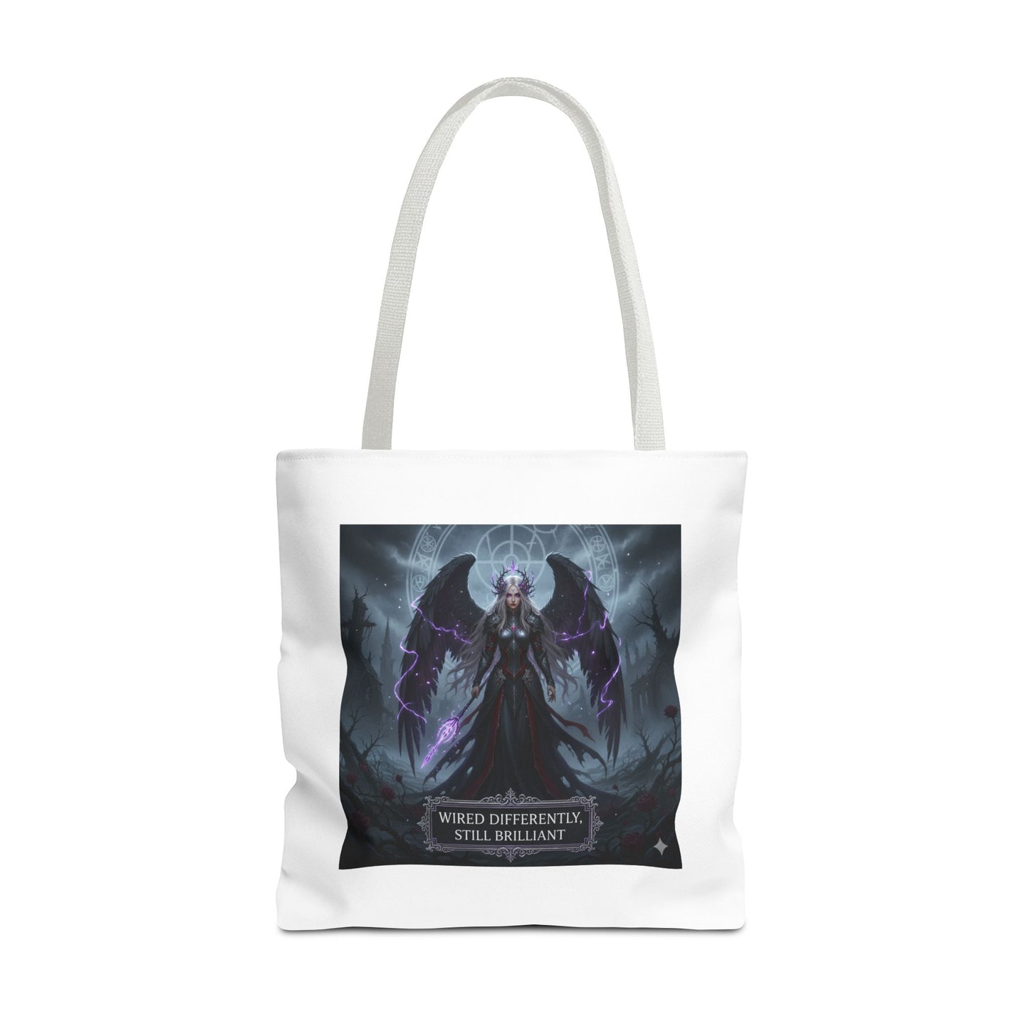 Wired Differently Still Brilliant Gothic Tote Bag | Dark Fantasy Pride