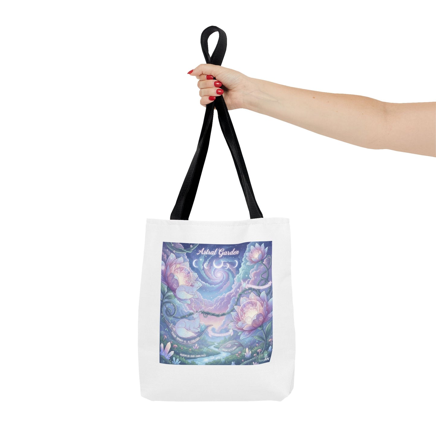 Artistic Garden Tote Bag - Unique Canvas Bag for Nature Lovers, Art Lovers, Eco-Friendly, Gift for Her, Shopping Bag, Beach Bag