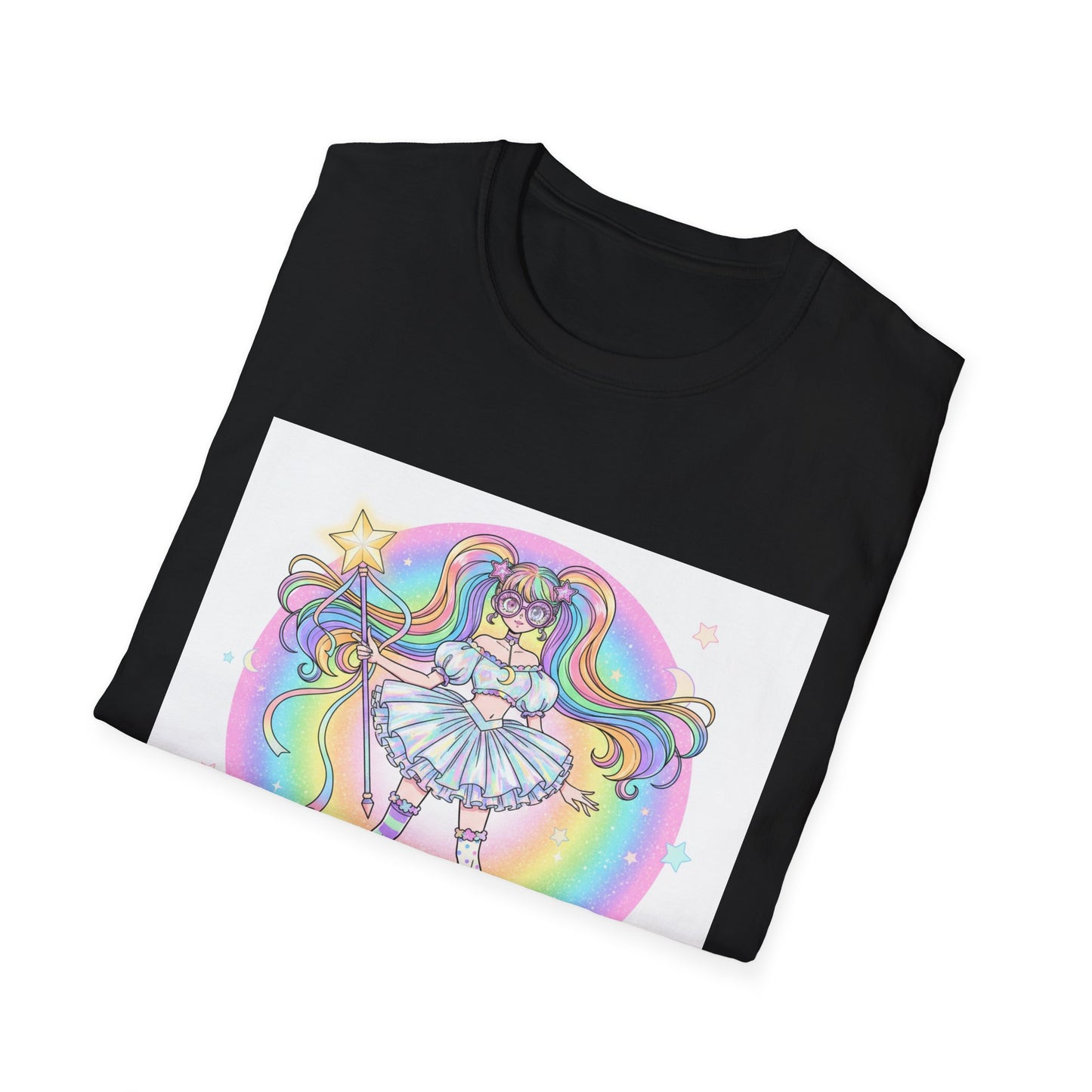 Rainbow Magic Unisex Softstyle T-Shirt - Cute Graphic Tee, Fun Gift, Anime Fans, Birthday Celebration, Everyday Wear