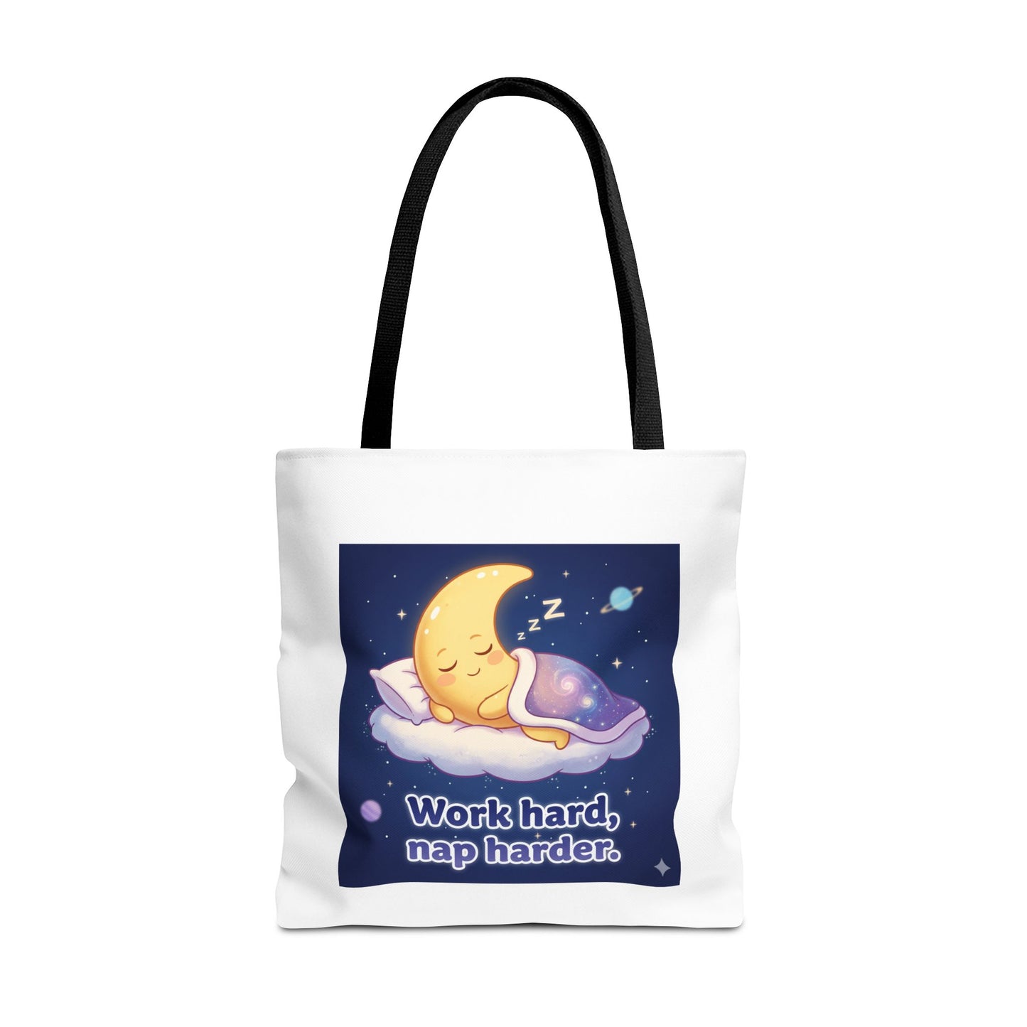 Whimsical Tote Bag Featuring 'Work Hard, Nap Harder' Design | Ideal for Students, Busy Moms, and Gift Giving | Perfect for Everyday, [...]