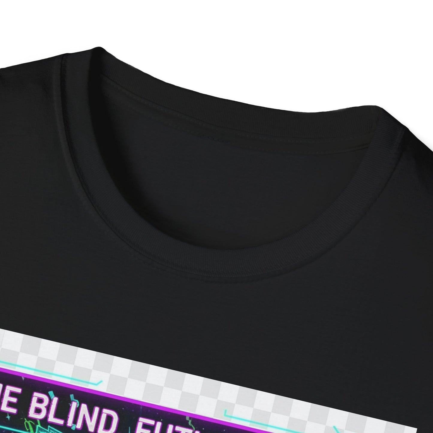 Cyberpunk Anime T-Shirt – ‘Time Blind Future Bright’ | Neurospicy Gamer Humor Tee, ADHD Pride Otaku Streetwear