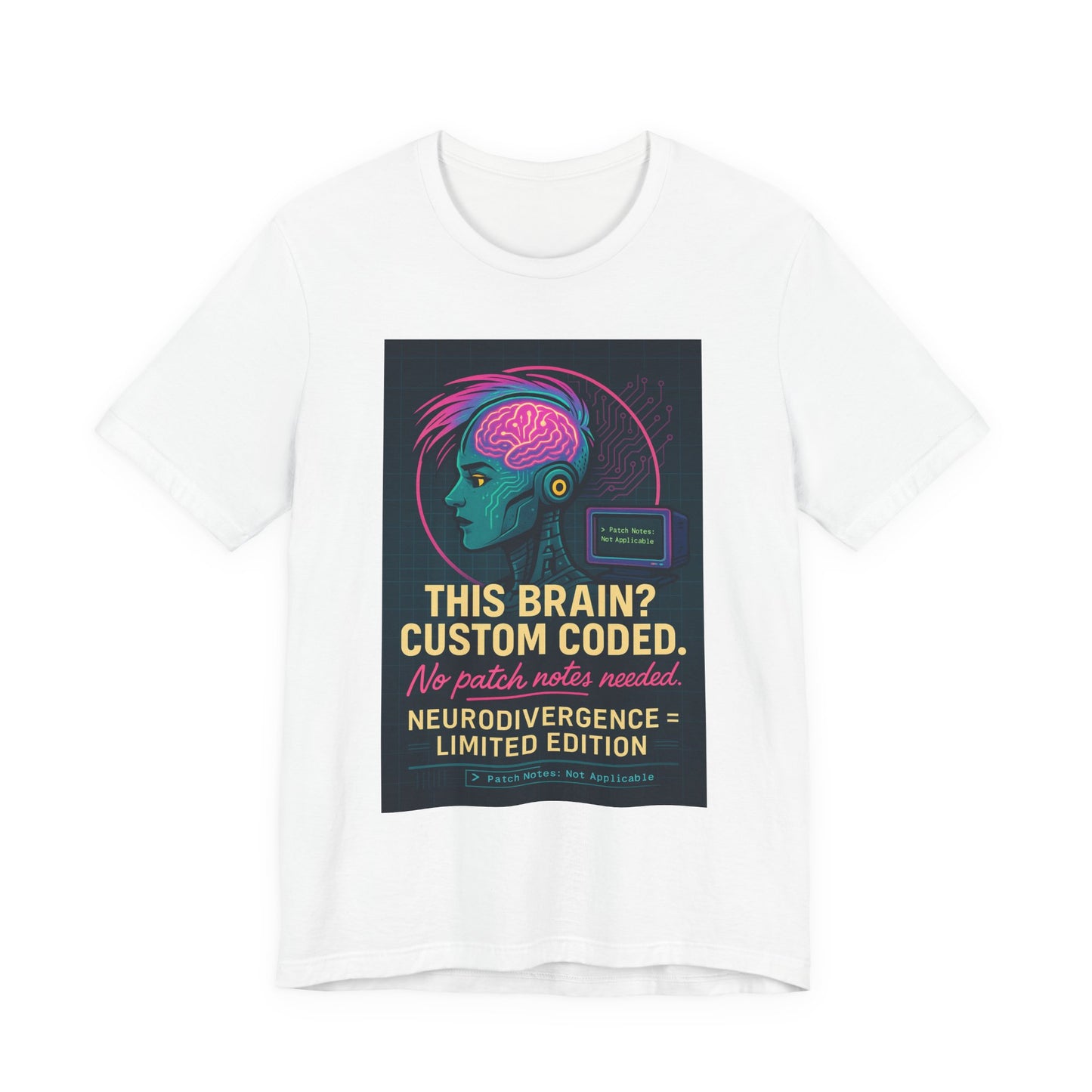 Limited Edition Neurodivergence Tee - This Brain? Custom Coded, Gift for Nerds, Geek Fashion, Unique Graphic Shirt, Mental Health Awareness