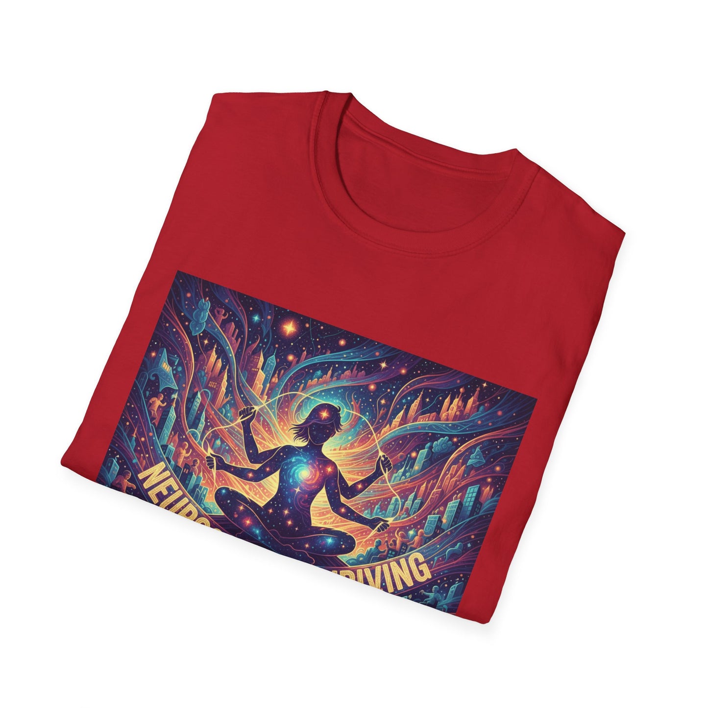 Cosmic Thriving T-Shirt – Vibrant Spiritual Energy & Creative Expression Tee