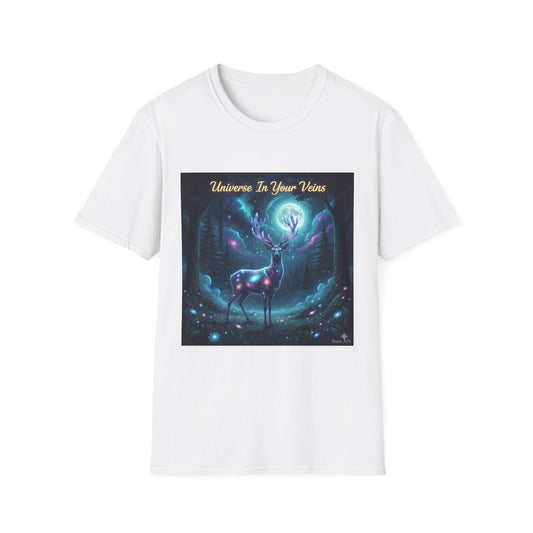 Galactic Deer Unisex Softstyle T-Shirt | Universe in Your Veins Graphic Tee, Unique Gift, Cosmic Apparel, Nature Lover Shirt, [...]