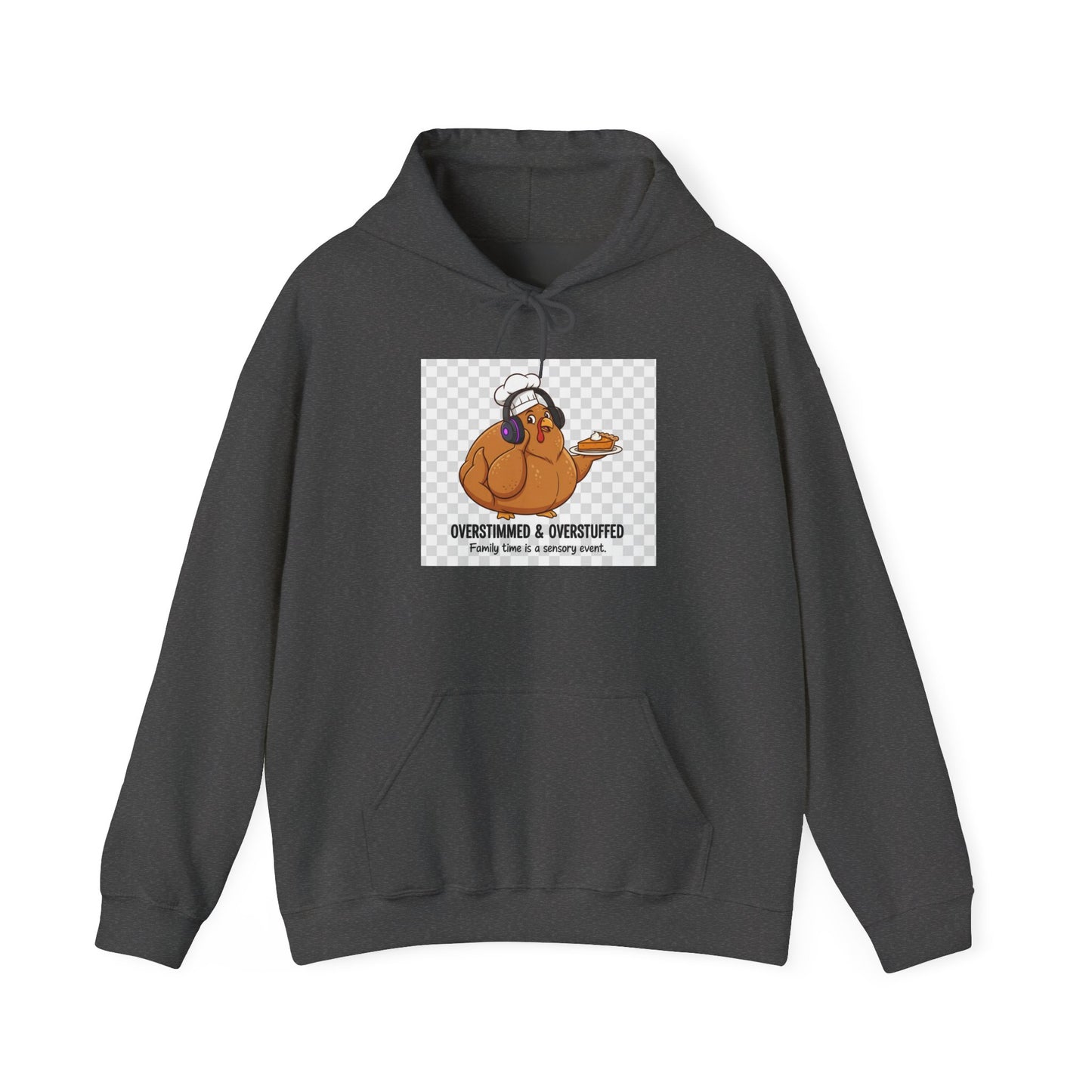 Funny Thanksgiving Hoodie, Oversized Hooded Sweatshirt, Gifts for Foodies, Cozy Fall Apparel, Thanksgiving Dinner Outfit, Holiday Clothing