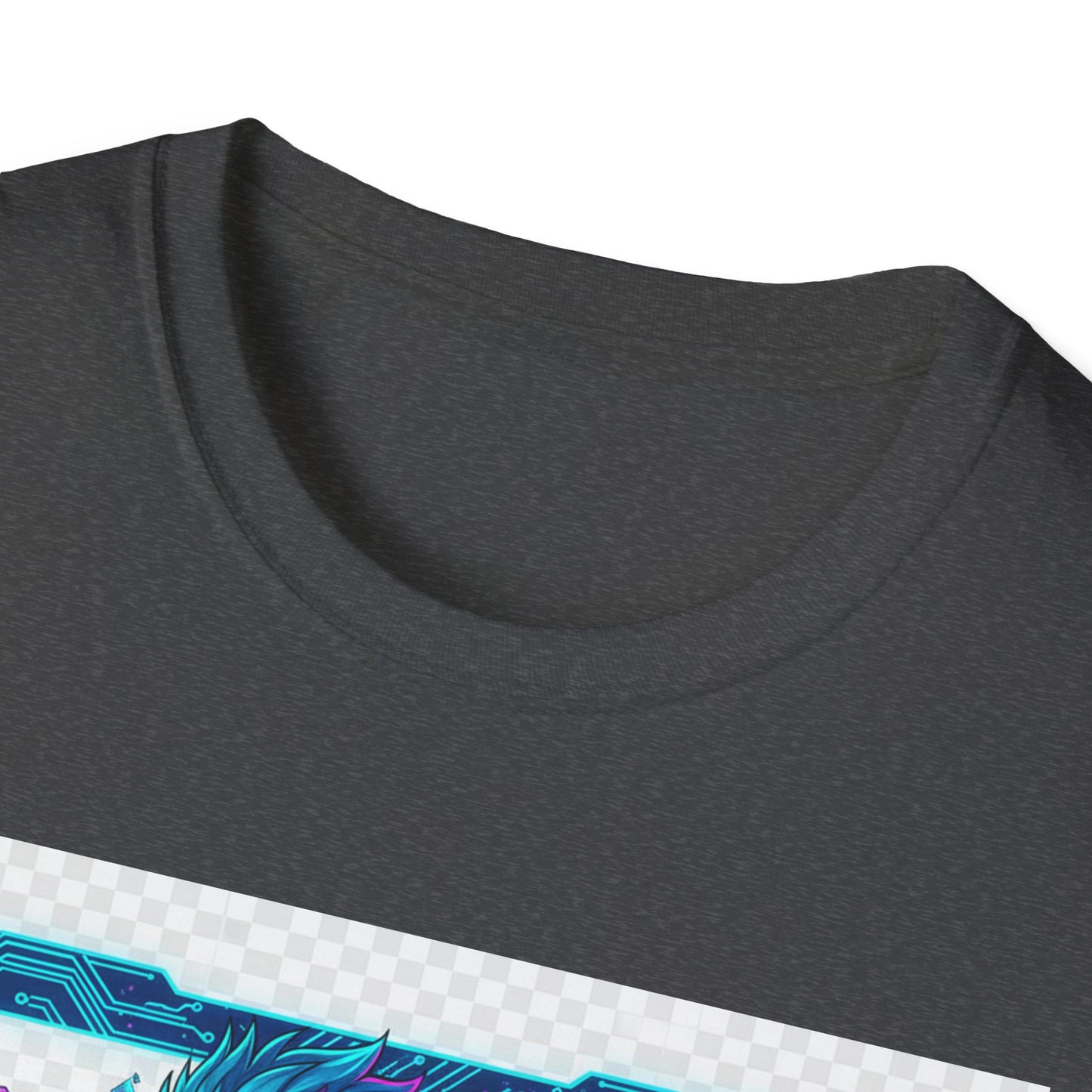 Cyberpunk Anime T-Shirt – ‘Running on Glitch Mode’ | Gamer Humor Tee, Neurospicy Pride Shirt, Otaku Streetwear Top