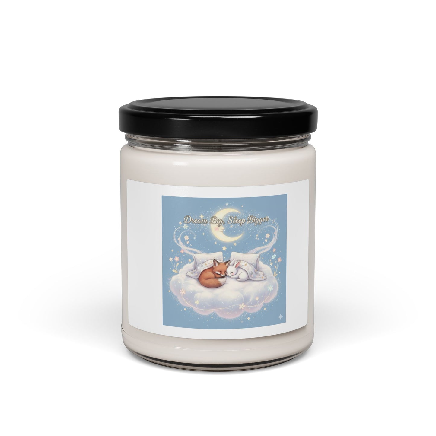 Dreamy Night Scented Soy Candle | Cozy Home Decor, Relaxation Gift, Aromatherapy, Relaxing Atmosphere, Cute Cat Design