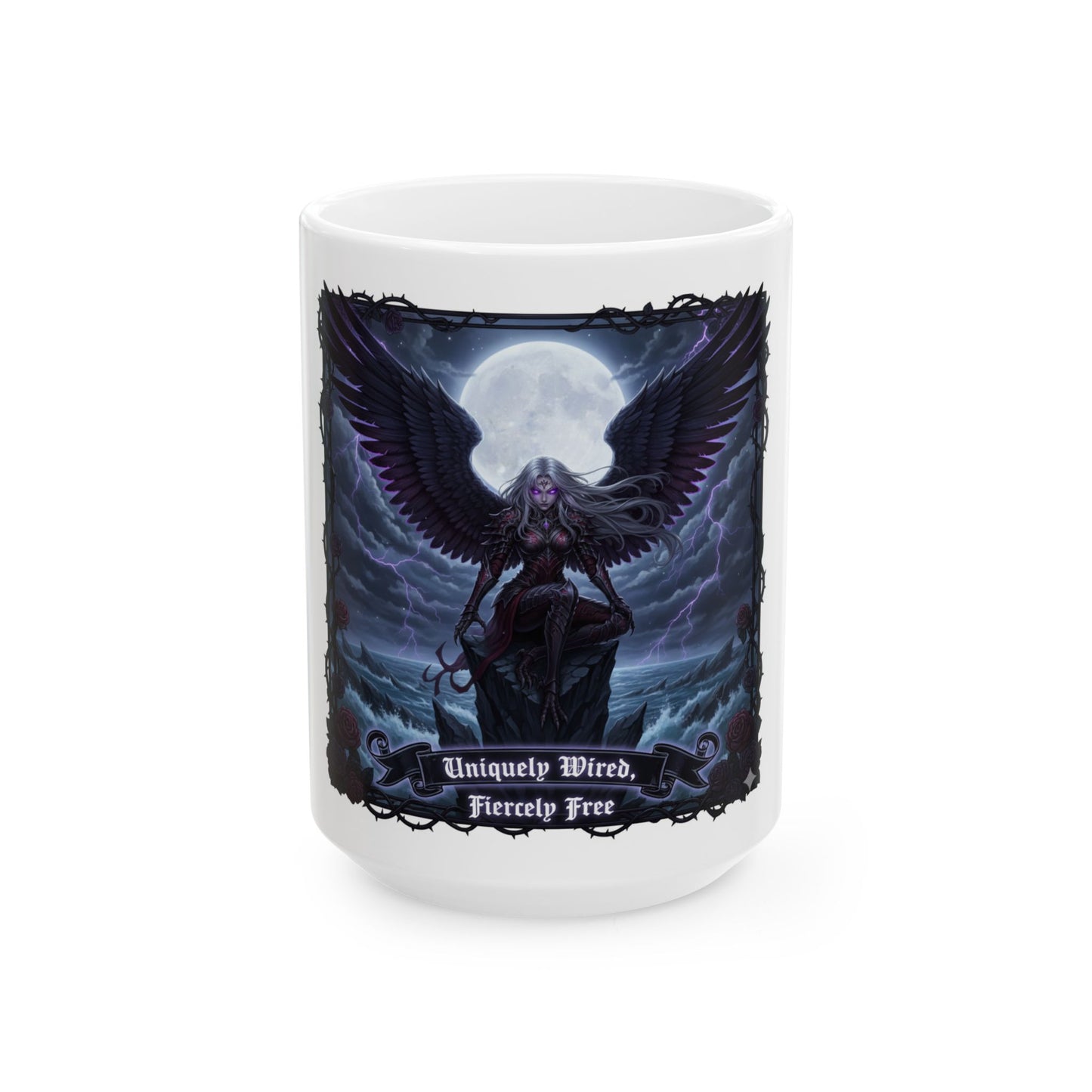 Gothic Valkyrie Coffee Mug – Uniquely Wired Empowerment