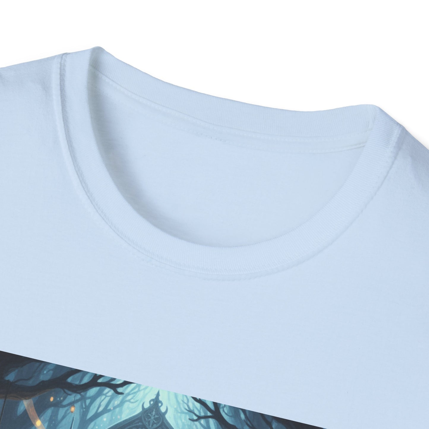 Mystical Mask Unisex T-Shirt - Where Wonder Wears a Mask, Fantasy Apparel, Gift for Dreamers, Casual Wear, Unique Design