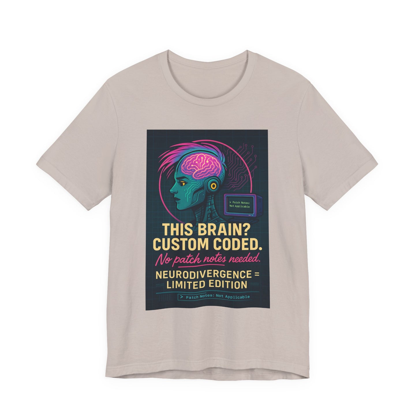 Limited Edition Neurodivergence Tee - This Brain? Custom Coded, Gift for Nerds, Geek Fashion, Unique Graphic Shirt, Mental Health Awareness