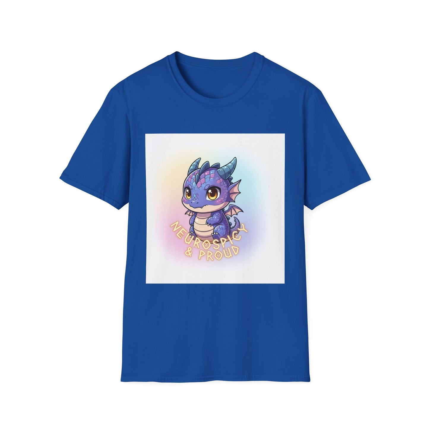 Neurospicy & Proud Dragon T-Shirt | Kawaii ADHD Pride Tee, Autism Acceptance Shirt, Cute Fantasy Anime Top