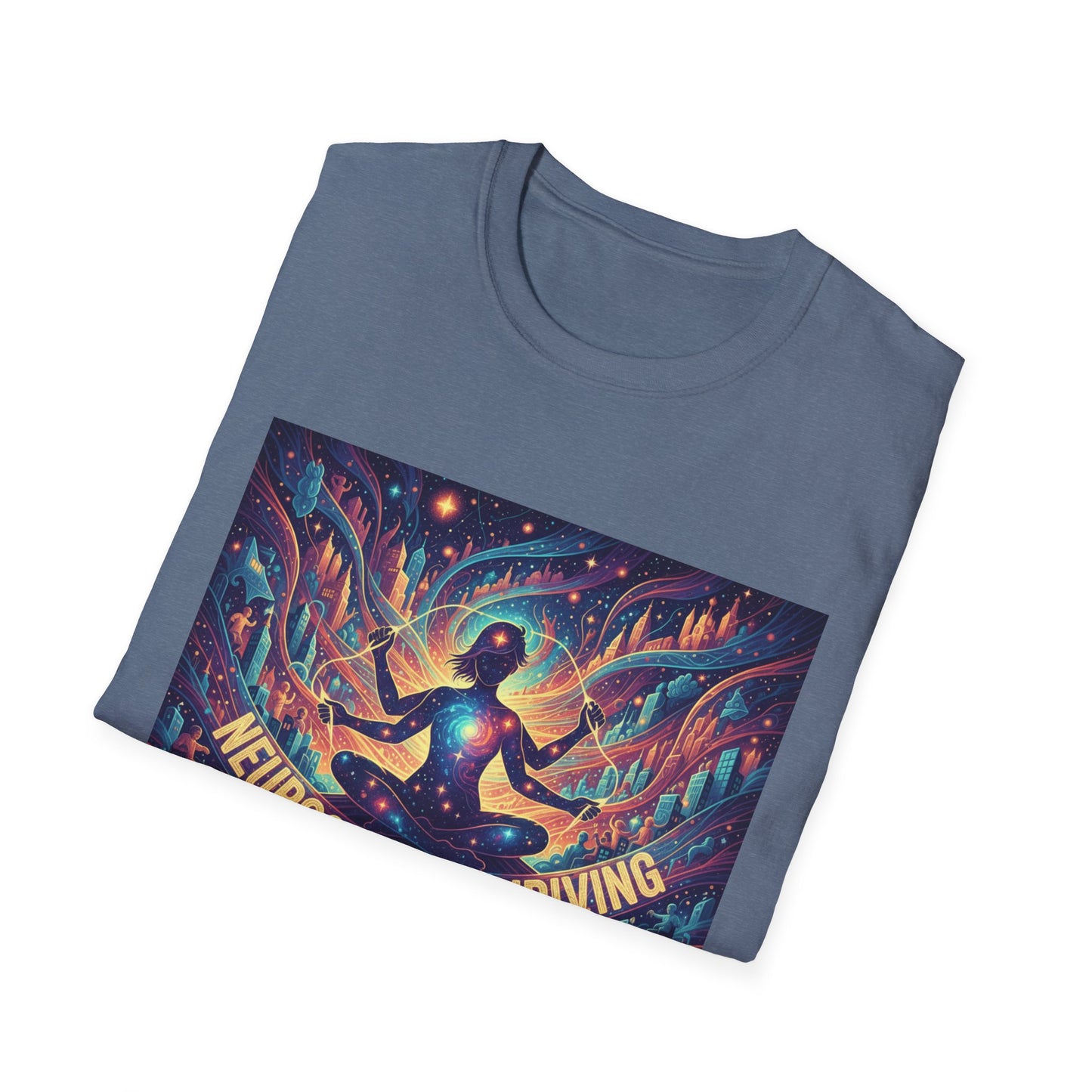 Cosmic Thriving T-Shirt – Vibrant Spiritual Energy & Creative Expression Tee
