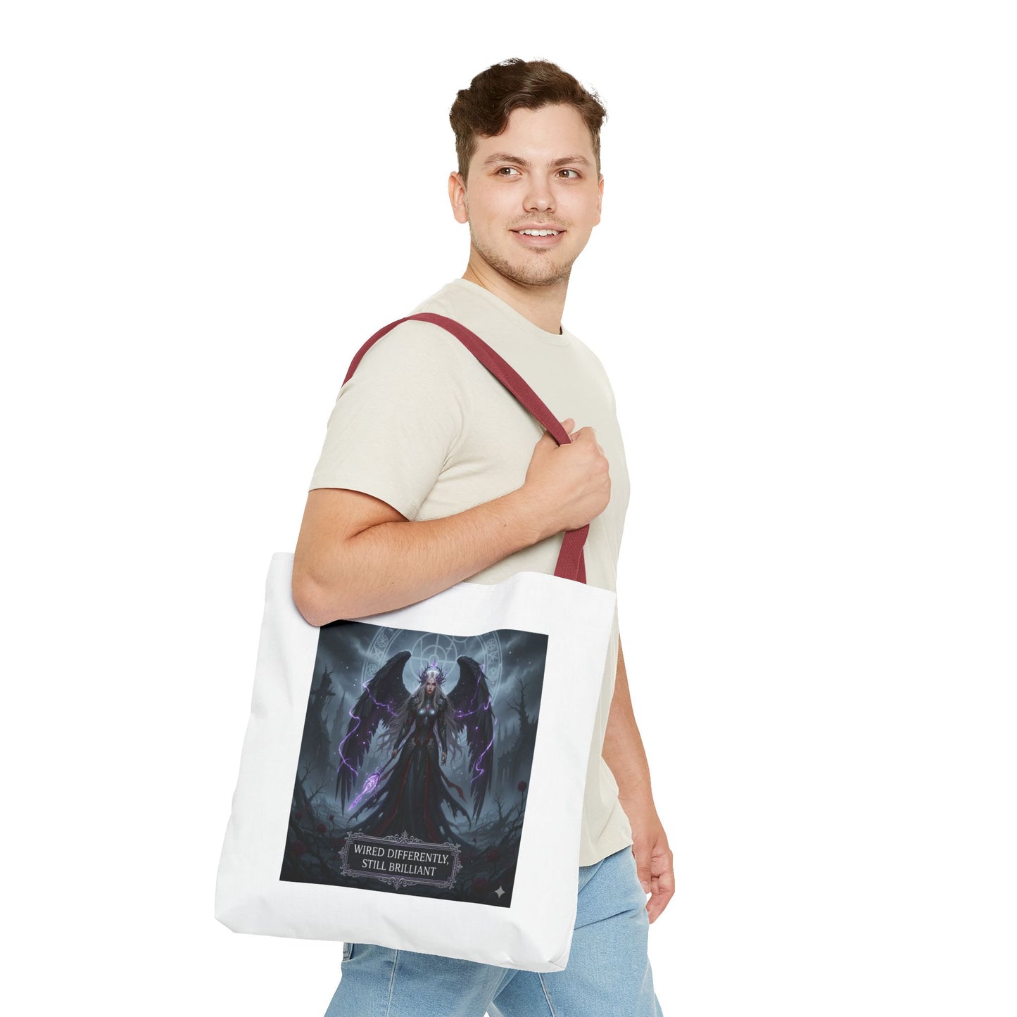 Wired Differently Still Brilliant Gothic Tote Bag | Dark Fantasy Pride