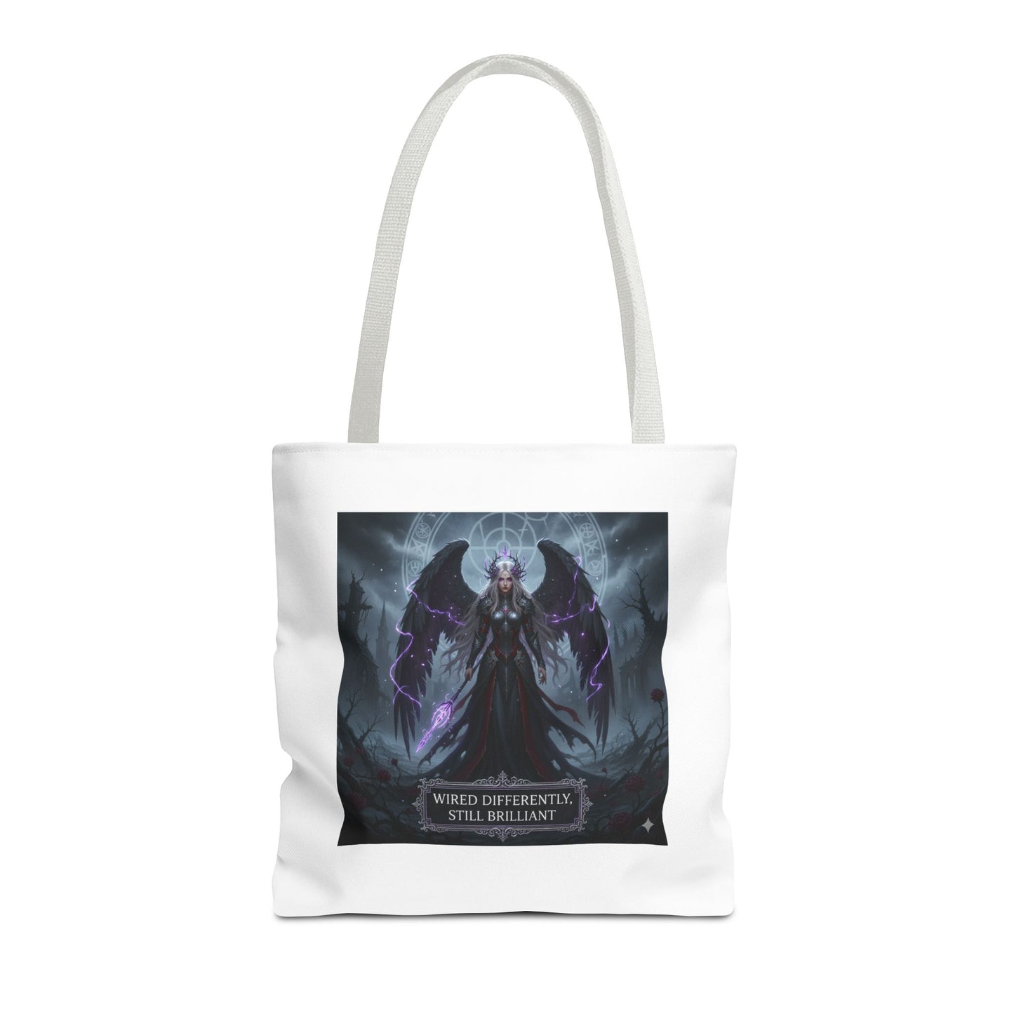 Wired Differently Still Brilliant Gothic Tote Bag | Dark Fantasy Pride