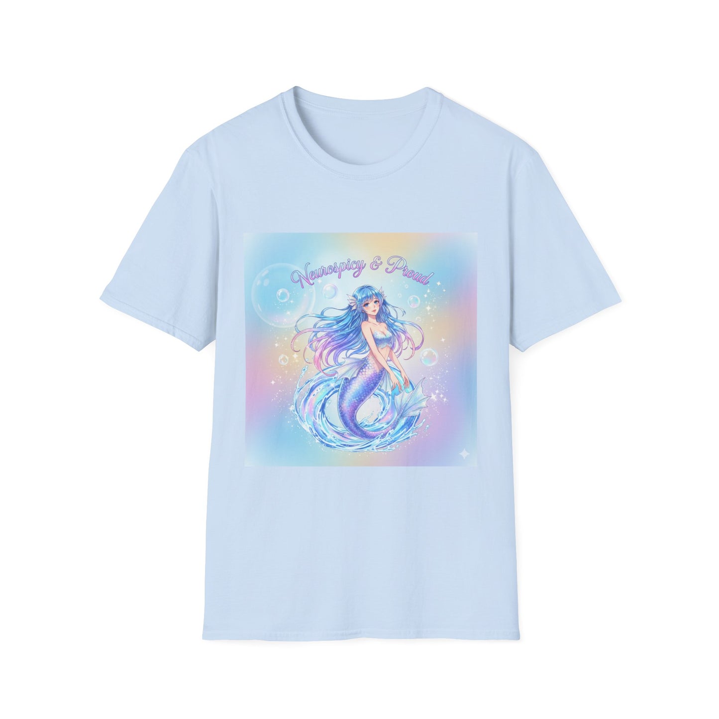 Pastel Mermaid T-Shirt – Kawaii Ocean Fantasy Aesthetic