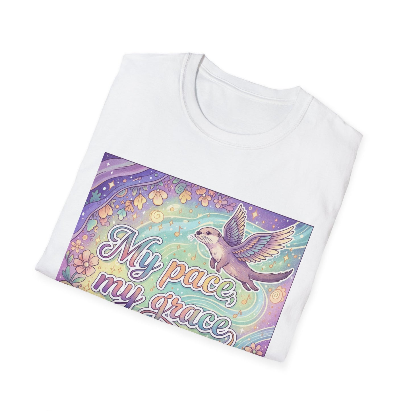 My Pace, My Grace Unisex Softstyle T-Shirt, Inspirational Quote Tee, Nature Lover Gift, Mindfulness Shirt, Comfortable Everyday Wear