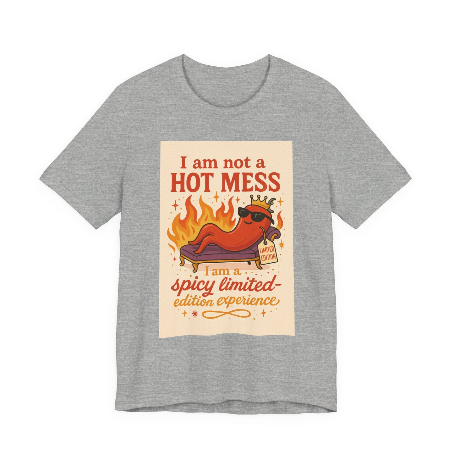 Spicy Limited-Edition Experience T-Shirt, Funny Tee, Gift for Foodies, Summer Wear, Unique Conversation Starter, Casual Style