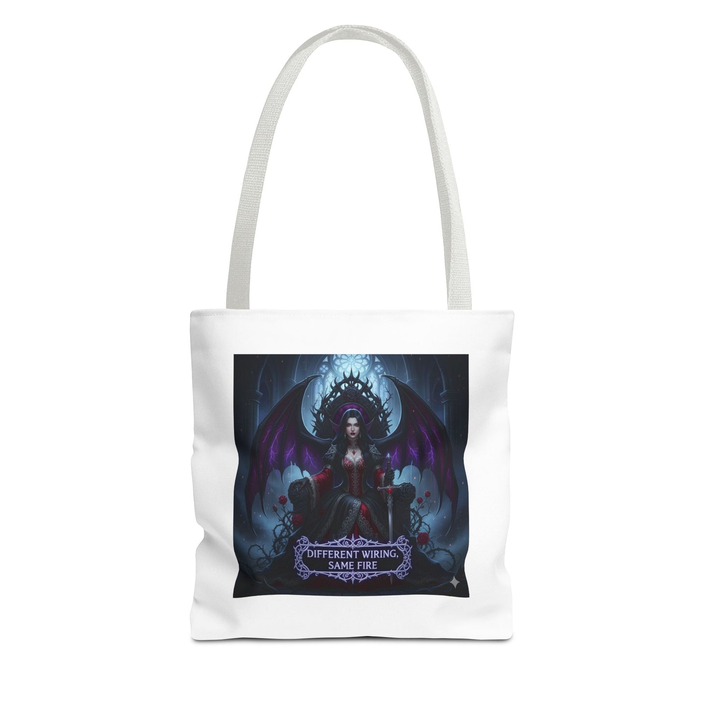 Different Wiring Same Fire Gothic Tote Bag | Dark Empowerment