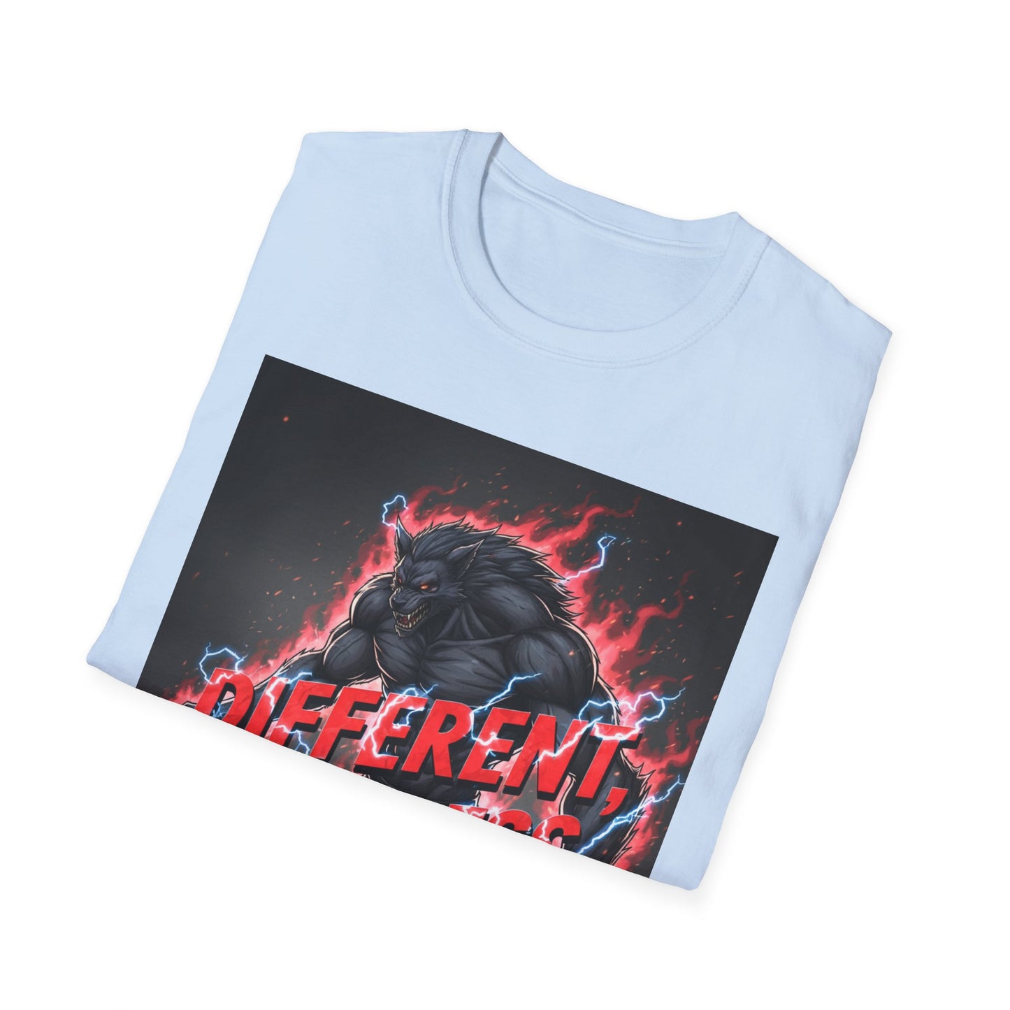 Midnight Werewolf T-Shirt – Gothic Fantasy Anime Aesthetic