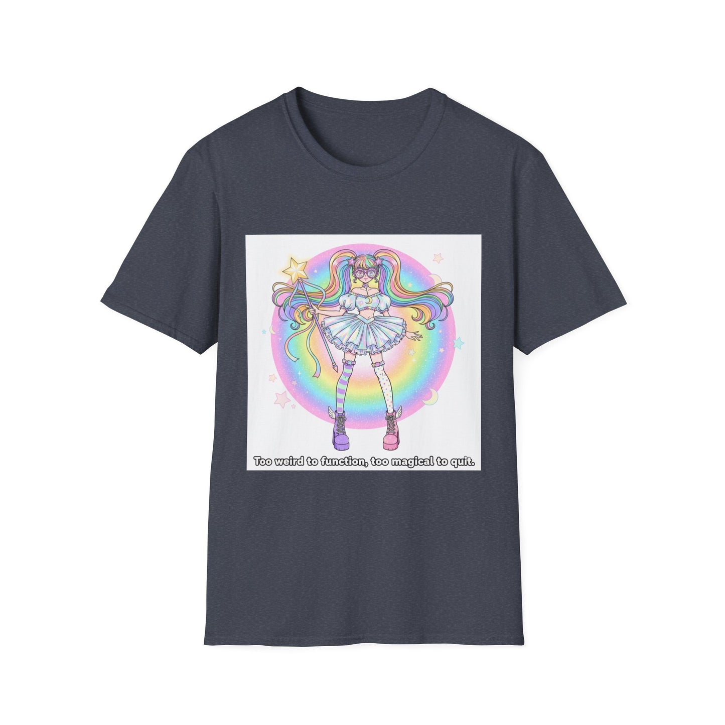 Rainbow Magic Unisex Softstyle T-Shirt - Cute Graphic Tee, Fun Gift, Anime Fans, Birthday Celebration, Everyday Wear