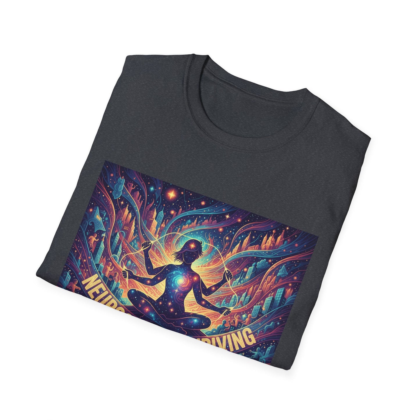 Cosmic Thriving T-Shirt – Vibrant Spiritual Energy & Creative Expression Tee