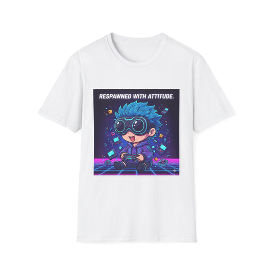 Chibi Gamer Tee – Respawned with Attitude