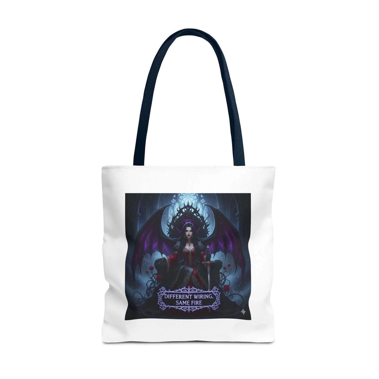 Different Wiring Same Fire Gothic Tote Bag | Dark Empowerment