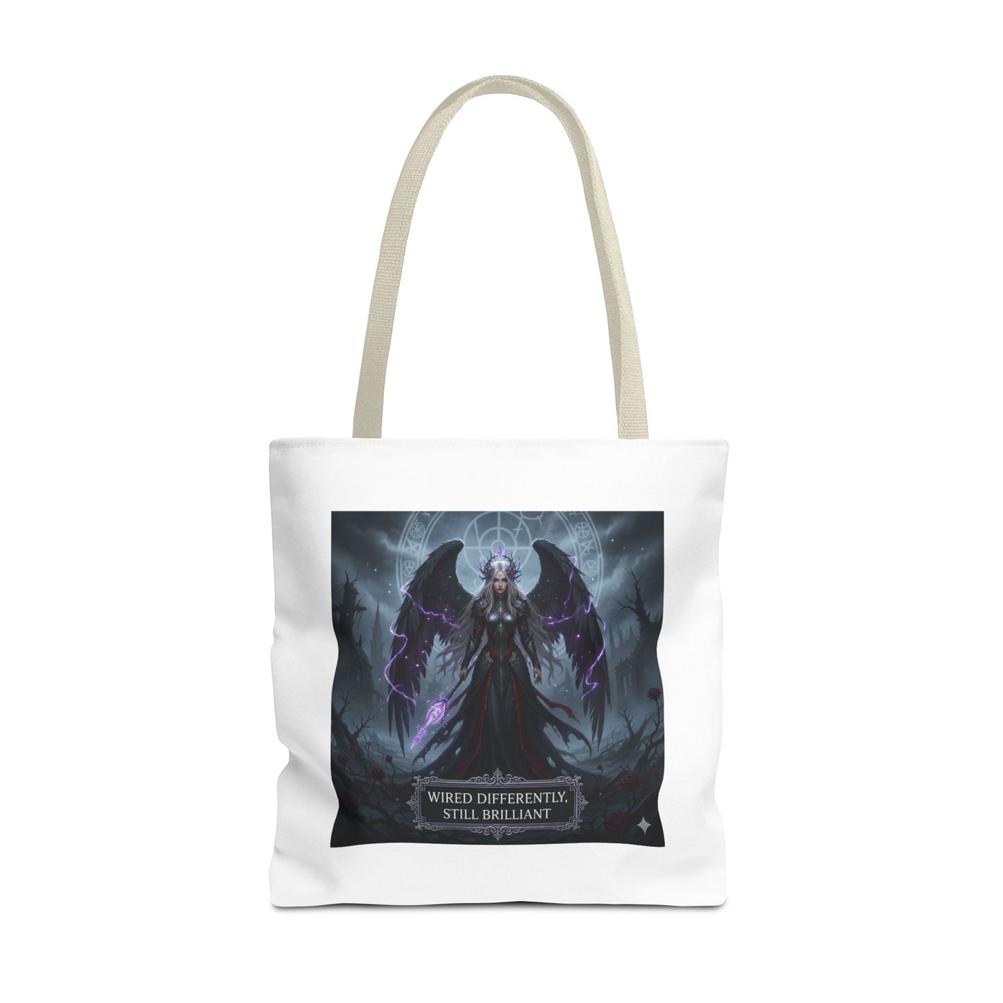 Wired Differently Still Brilliant Gothic Tote Bag | Dark Fantasy Pride