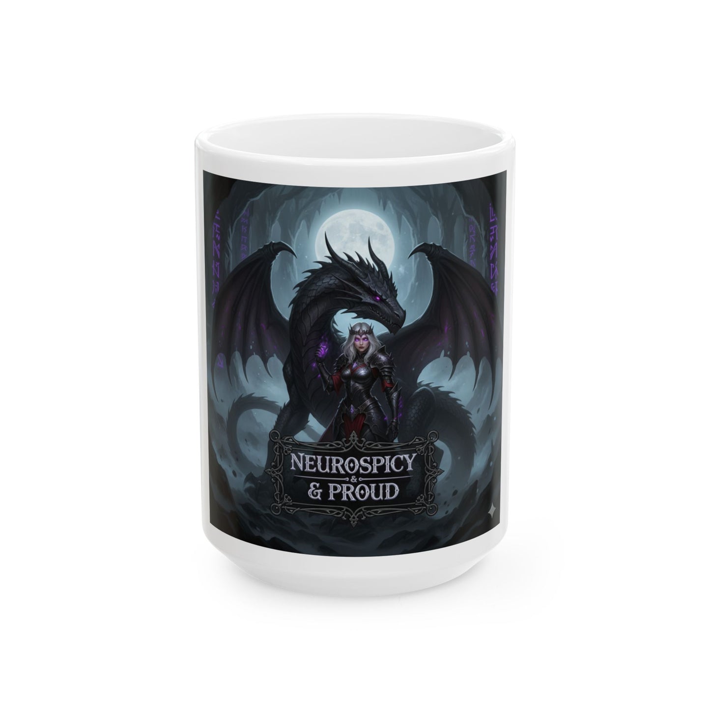 Gothic Dragon Mug – Neurospicy Empowerment Drinkware