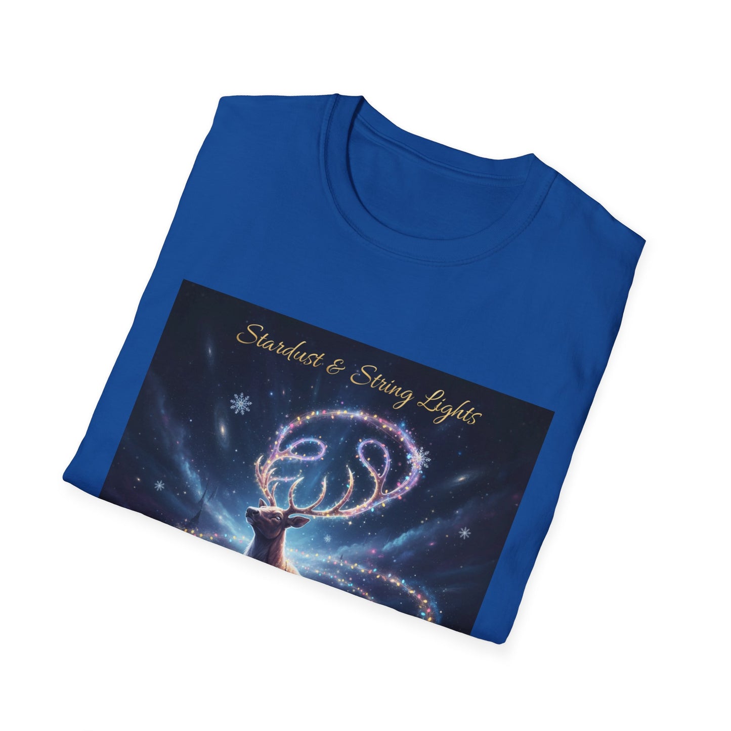Stardust & String Lights T-Shirt – Cozy Cosmic Neurodivergent Winter Tee