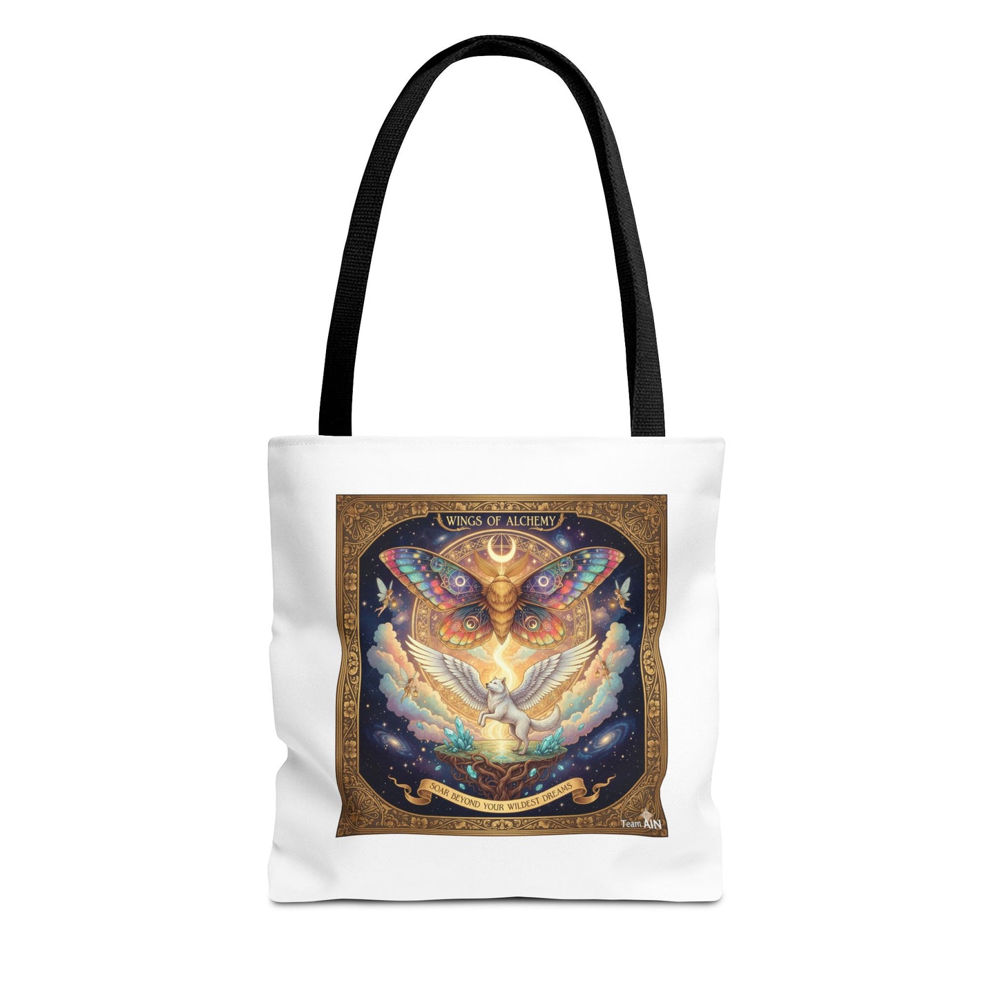 Mystical Butterfly Tote Bag, Bohemian Canvas Bag, Eco-Friendly Shopping Tote, Gypsy Gift, Art Print Bag, Festival Accessory