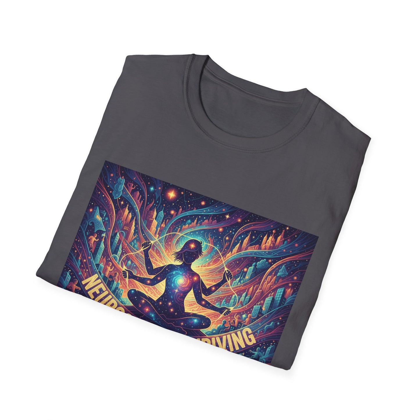 Cosmic Thriving T-Shirt – Vibrant Spiritual Energy & Creative Expression Tee