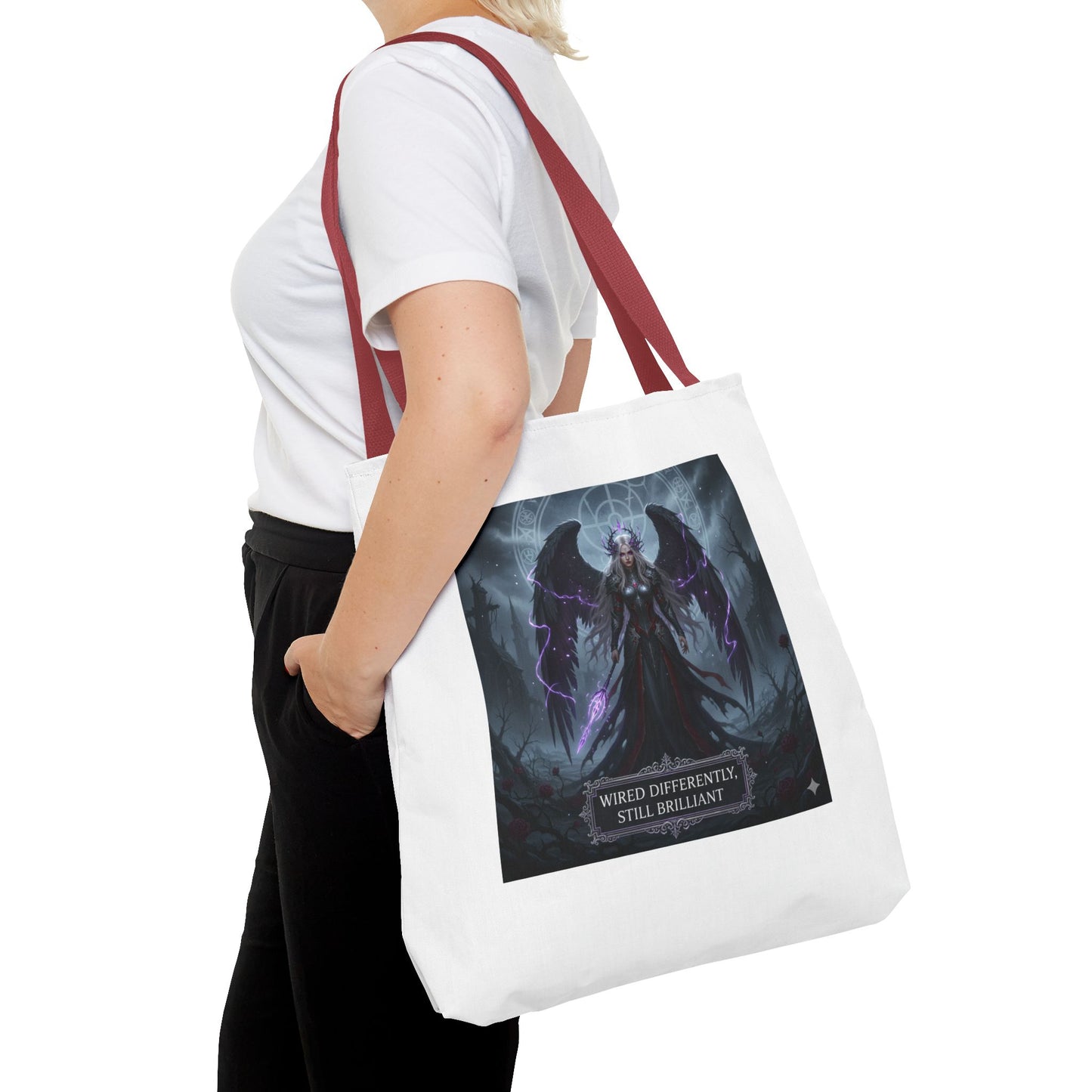 Wired Differently Still Brilliant Gothic Tote Bag | Dark Fantasy Pride