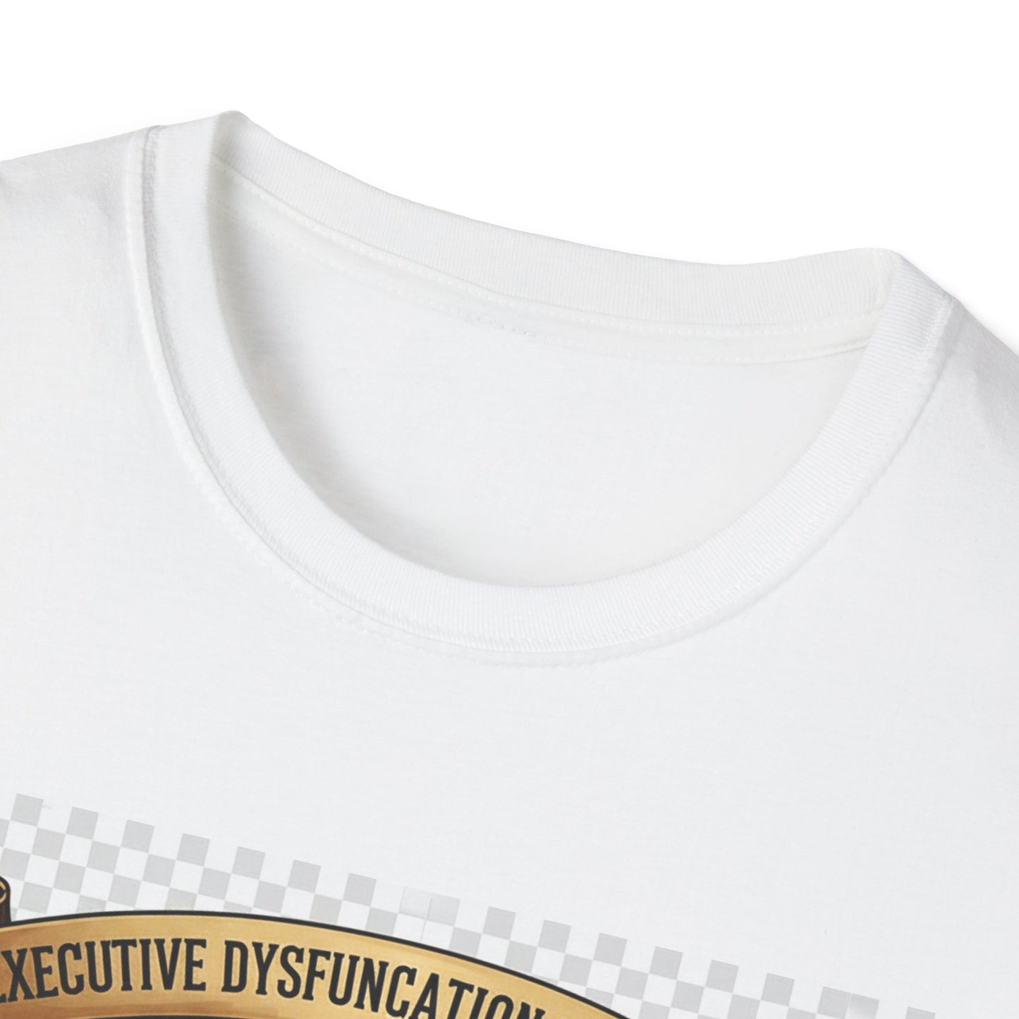 Executive Dysfunction University T-Shirt | Anime Overthinker’s Guild Tee, ADHD Humor Shirt, Otaku Academia Pride Top