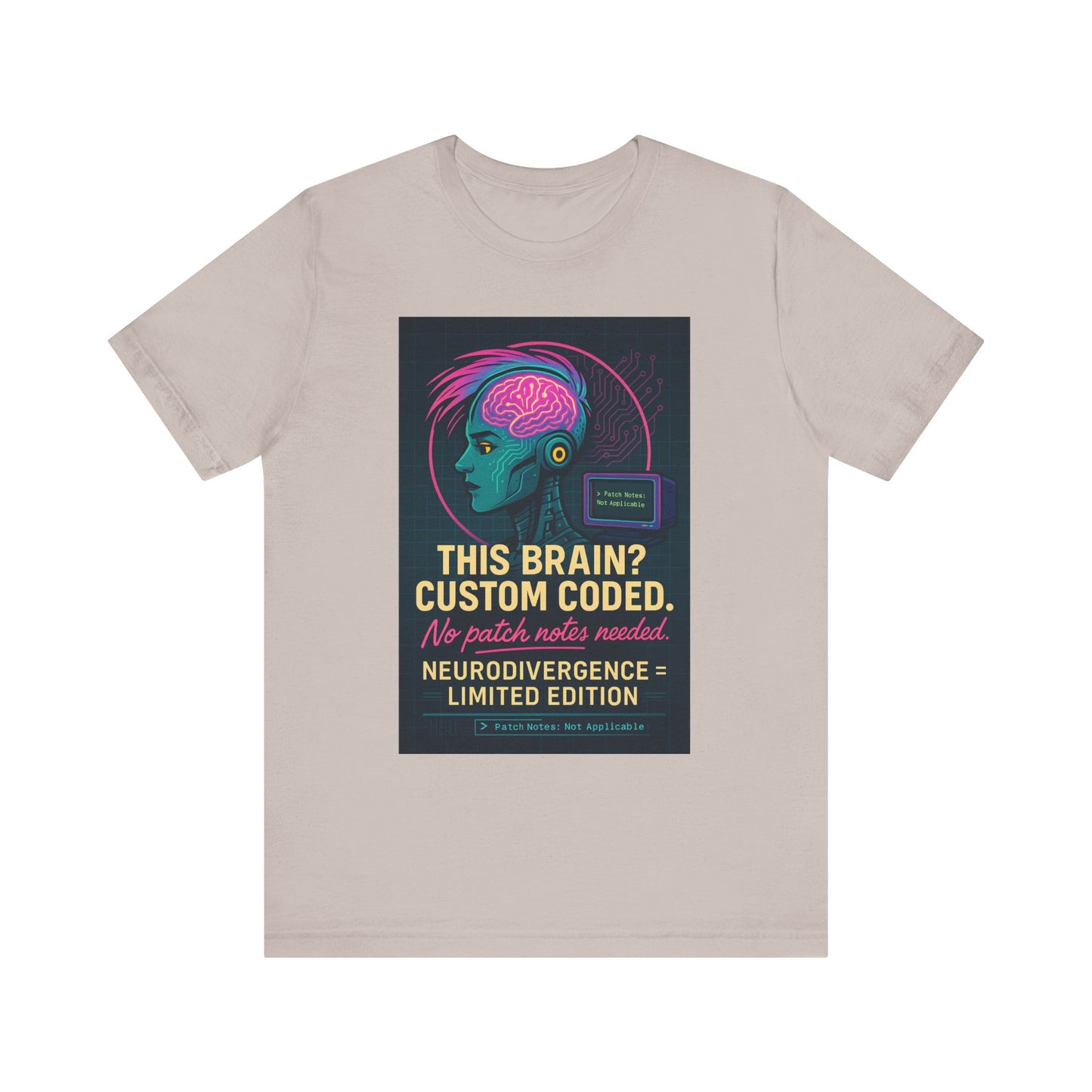 Limited Edition Neurodivergence Tee - This Brain? Custom Coded, Gift for Nerds, Geek Fashion, Unique Graphic Shirt, Mental Health Awareness