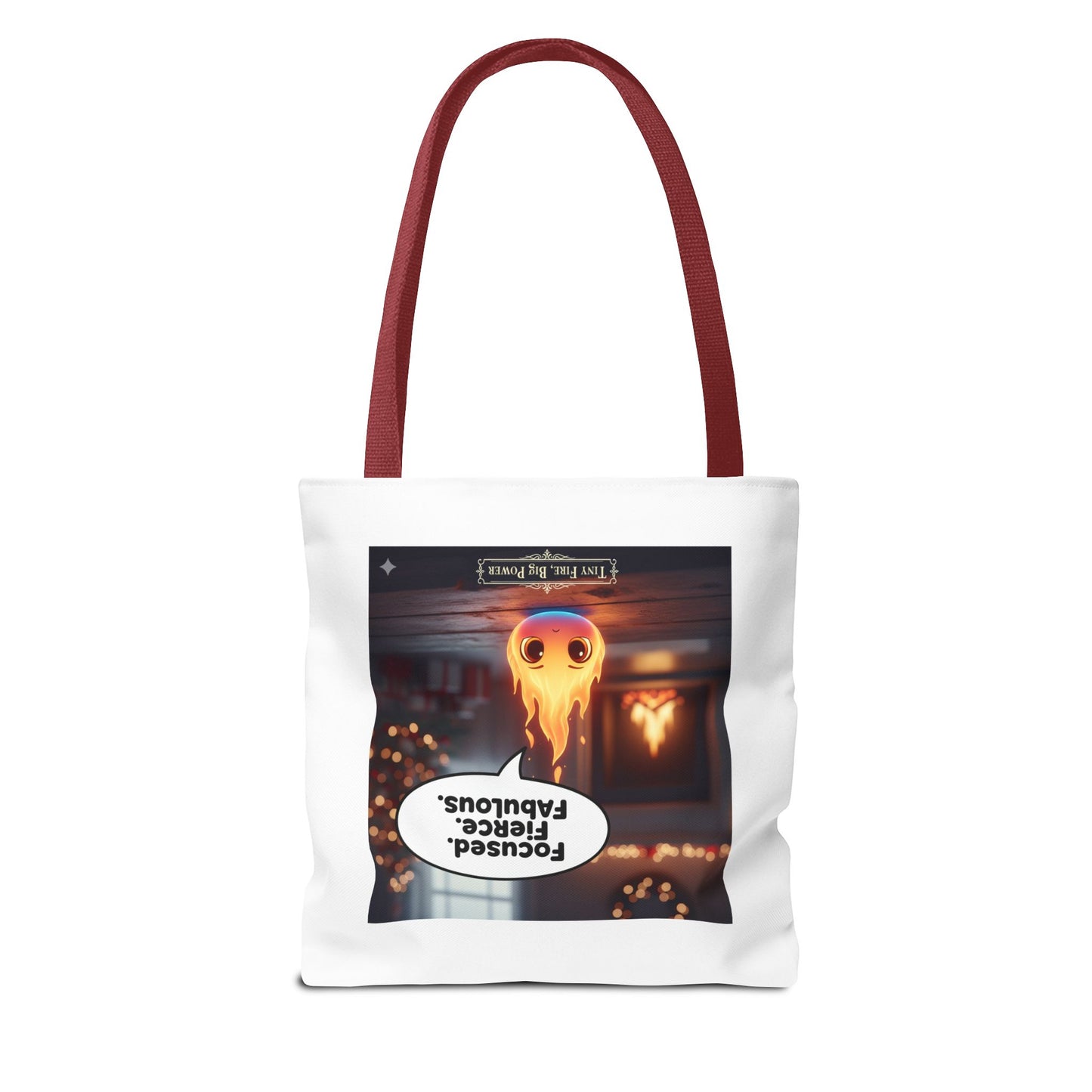 Fierce and Fabulous Tote Bag, Motivational Gift, Cute AOP Bag, Daily Use, Holiday Shopping, Unique Statement Accessory